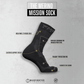 Warfighter Athletic Mission Merino Sock - Black